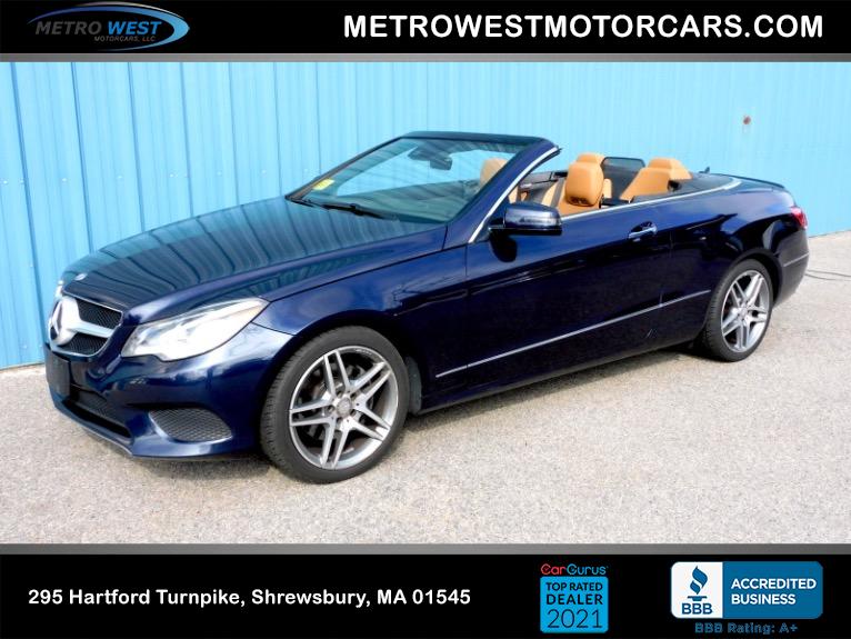 Used 2015 Mercedes-Benz E-class E 400 Cabriolet Used 2015 Mercedes-Benz E-class E 400 Cabriolet for sale  at Metro West Motorcars LLC in Shrewsbury MA 1