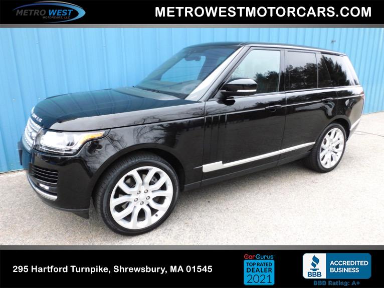 Used 2017 Land Rover Range Rover V8 Supercharged SWB Used 2017 Land Rover Range Rover V8 Supercharged SWB for sale at Metro West Motorcars LLC in Shrewsbury MA 1