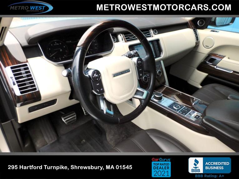 Used 2016 Land Rover Range Rover Supercharged Used 2016 Land Rover Range Rover Supercharged for sale  at Metro West Motorcars LLC in Shrewsbury MA 13