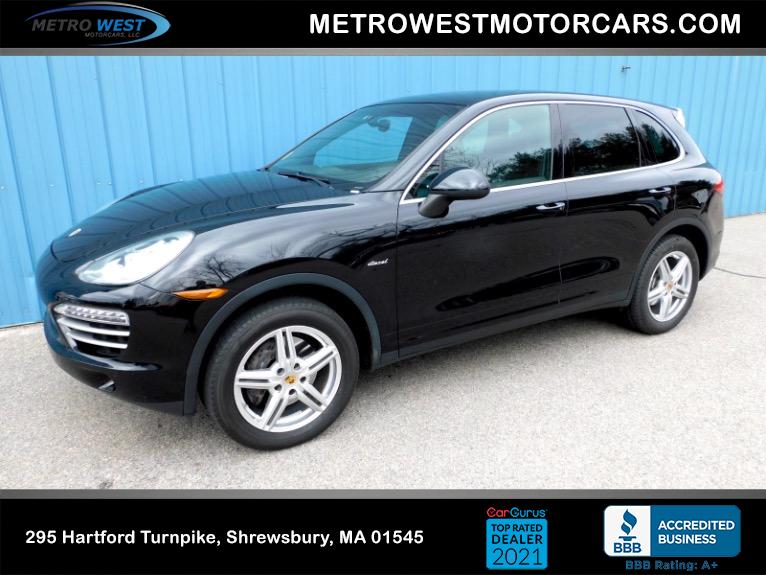 Used 2014 Porsche Cayenne Diesel Platinum Edition Used 2014 Porsche Cayenne Diesel Platinum Edition for sale at Metro West Motorcars LLC in Shrewsbury MA 1