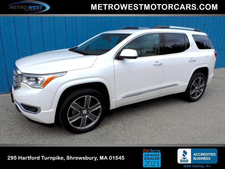Used 2017 GMC Acadia Denali AWD Used 2017 GMC Acadia Denali AWD for sale at Metro West Motorcars LLC in Shrewsbury MA 1