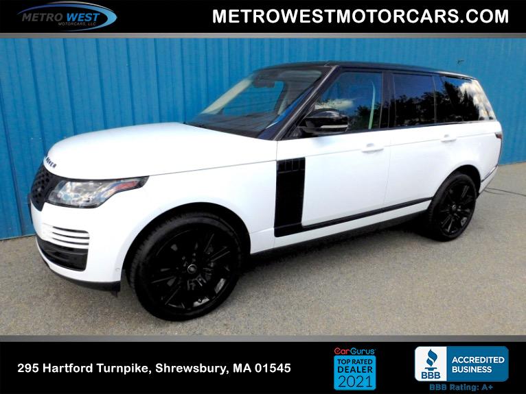 Used 2019 Land Rover Range Rover V8 Supercharged SWB Used 2019 Land Rover Range Rover V8 Supercharged SWB for sale  at Metro West Motorcars LLC in Shrewsbury MA 1