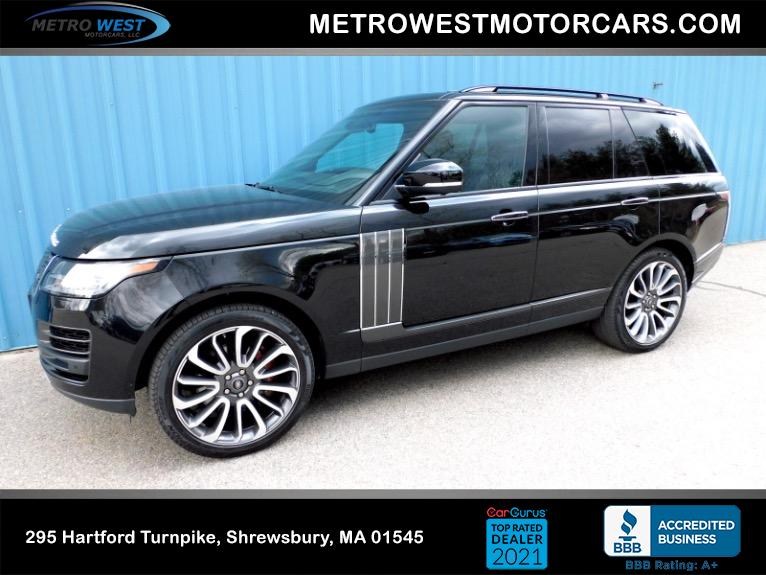 Used 2019 Land Rover Range Rover V8 Supercharged SV Autobiography Dynamic SWB Used 2019 Land Rover Range Rover V8 Supercharged SV Autobiography Dynamic SWB for sale at Metro West Motorcars LLC in Shrewsbury MA 1