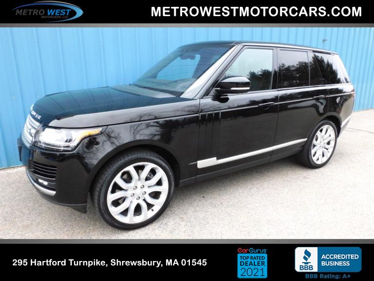 Used Used 2017 Land Rover Range Rover V8 Supercharged SWB for sale $33,800 at Metro West Motorcars LLC in Shrewsbury MA
