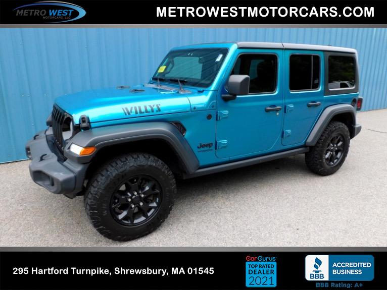 Used 2020 Jeep Wrangler Unlimited Sport S 4x4 Used 2020 Jeep Wrangler Unlimited Sport S 4x4 for sale  at Metro West Motorcars LLC in Shrewsbury MA 1