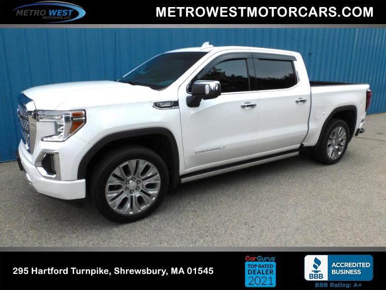 Used 2021 GMC Sierra 1500 4WD Crew Cab 147 Denali Used 2021 GMC Sierra 1500 4WD Crew Cab 147 Denali for sale at Metro West Motorcars LLC in Shrewsbury MA 1