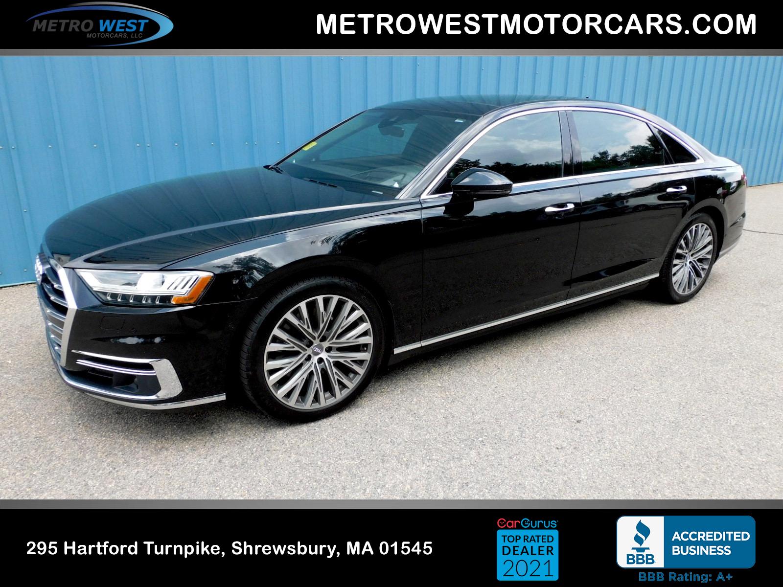 Used 2019 Audi A8 l 55 TFSI quattro Used 2019 Audi A8 l 55 TFSI quattro for sale  at Metro West Motorcars LLC in Shrewsbury MA 1