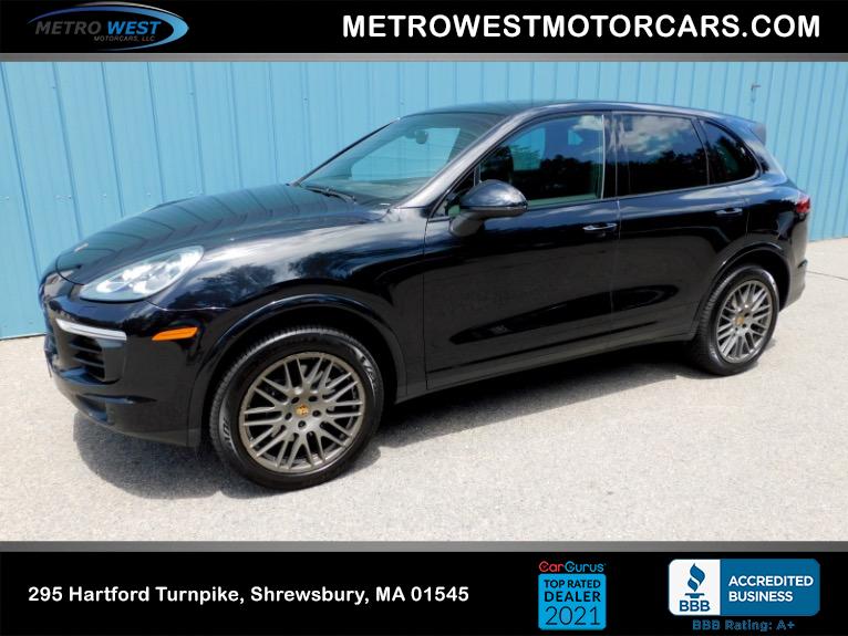 Used 2017 Porsche Cayenne Platinum Edition AWD Used 2017 Porsche Cayenne Platinum Edition AWD for sale at Metro West Motorcars LLC in Shrewsbury MA 1