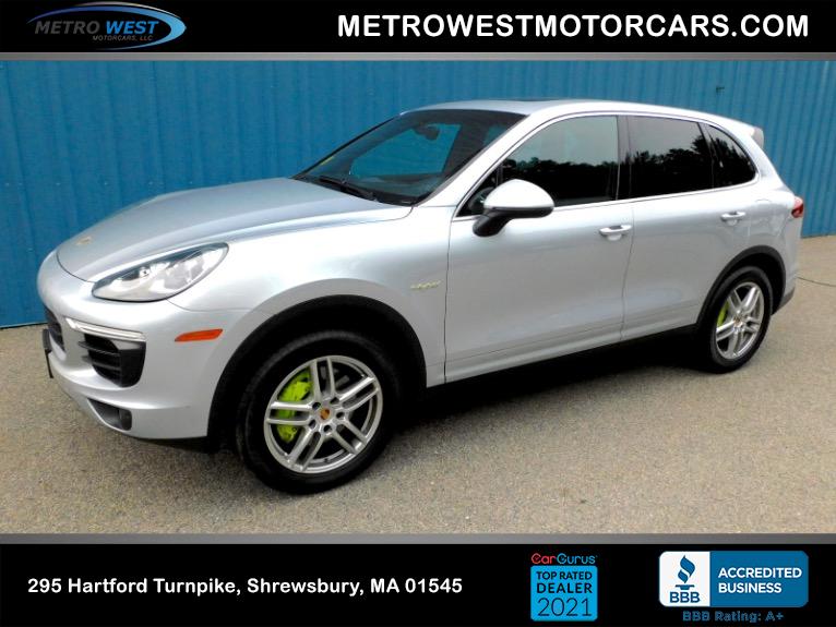 Used 2015 Porsche Cayenne S E-Hybrid AWD Used 2015 Porsche Cayenne S E-Hybrid AWD for sale at Metro West Motorcars LLC in Shrewsbury MA 1