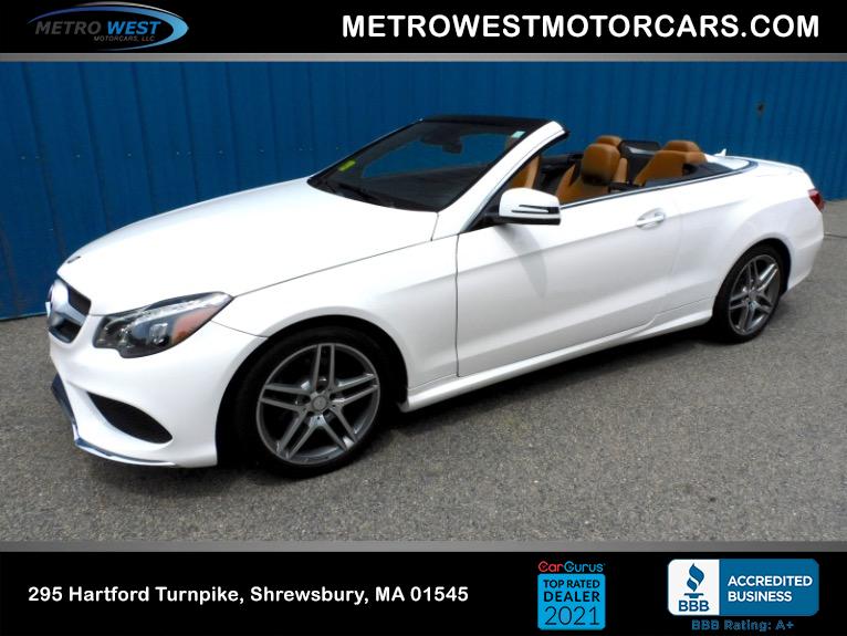 Used 2016 Mercedes-Benz E-class Cabriolet E 400 RWD Used 2016 Mercedes-Benz E-class Cabriolet E 400 RWD for sale  at Metro West Motorcars LLC in Shrewsbury MA 1