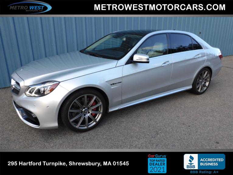 Used 2016 Mercedes-Benz E-class AMG E 63 S 4MATIC Used 2016 Mercedes-Benz E-class AMG E 63 S 4MATIC for sale at Metro West Motorcars LLC in Shrewsbury MA 1