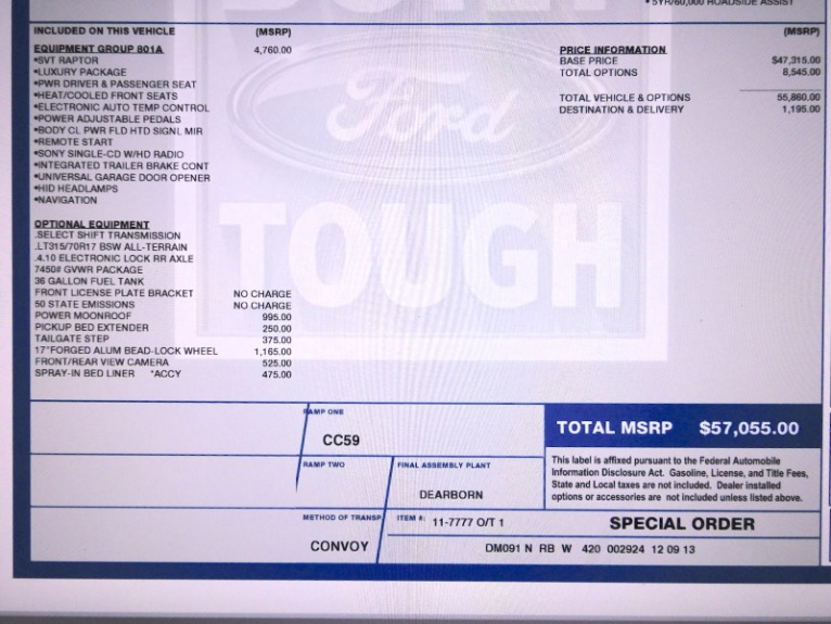Used 2014 Ford F-150 SVT Raptor SuperCrew 4WD Used 2014 Ford F-150 SVT Raptor SuperCrew 4WD for sale at Metro West Motorcars LLC in Shrewsbury MA 24