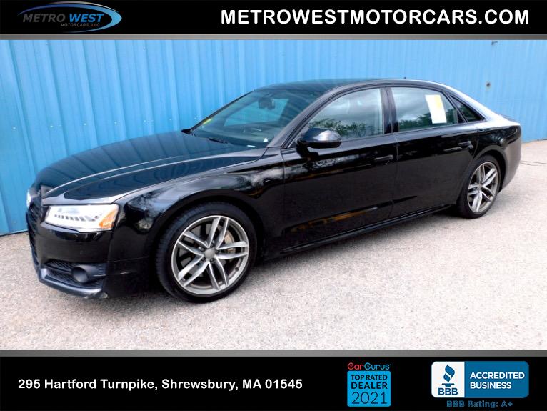 Used Used 2017 Audi A8 l 4.0 TFSI Sport Quattro for sale $23,900 at Metro West Motorcars LLC in Shrewsbury MA