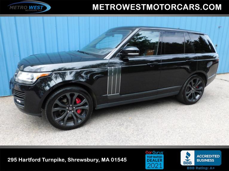 Used 2017 Land Rover Range Rover V8 Supercharged SV Autobiography Dynamic SWB Used 2017 Land Rover Range Rover V8 Supercharged SV Autobiography Dynamic SWB for sale at Metro West Motorcars LLC in Shrewsbury MA 1