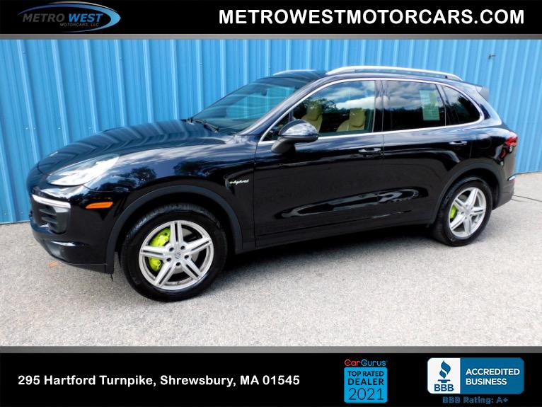 Used 2015 Porsche Cayenne S E-Hybrid AWD Used 2015 Porsche Cayenne S E-Hybrid AWD for sale at Metro West Motorcars LLC in Shrewsbury MA 1