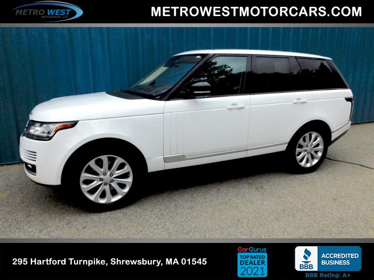 Used Used 2016 Land Rover Range Rover Diesel HSE for sale Call for price at Metro West Motorcars LLC in Shrewsbury MA