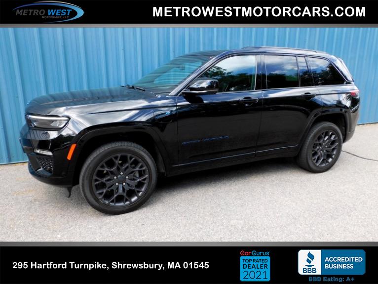 Used 2023 Jeep Grand Cherokee 4xe Summit Reserve 4x4 Used 2023 Jeep Grand Cherokee 4xe Summit Reserve 4x4 for sale  at Metro West Motorcars LLC in Shrewsbury MA 1
