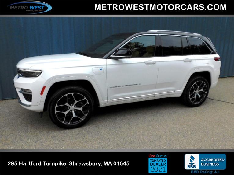 Used Used 2023 Jeep Grand Cherokee 4xe Summit Reserve 4x4 for sale $39,600 at Metro West Motorcars LLC in Shrewsbury MA