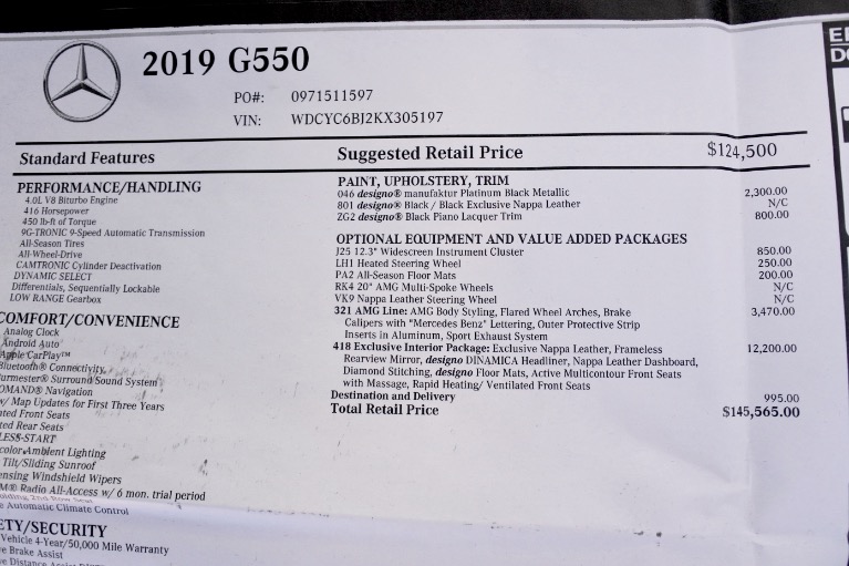 Used 2019 Mercedes-Benz G-class G 550 4MATIC Used 2019 Mercedes-Benz G-class G 550 4MATIC for sale at Metro West Motorcars LLC in Shrewsbury MA 22